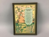 Antique Framed Wall Hanging