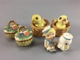 3 Vintage Salt And Pepper Shaker Sets