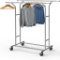 Simple Houseware Commercial Double Rod Garment Rack