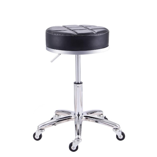 Rfiver Black Swivel Stool
