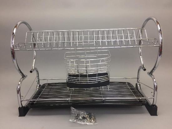 Chrome 2-Tier Dish Rack