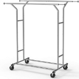 Simple Houseware Commercial Double Rod Garment Rack