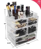 Sorbus X-Large Acrylic Cosmetics Jewelry Storage Case