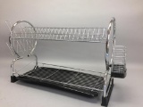 Chrome 2-Tier Dish Rack