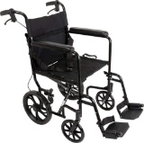 ProBasics Aluminum Transport Wheelchair With 19 Inch Seat