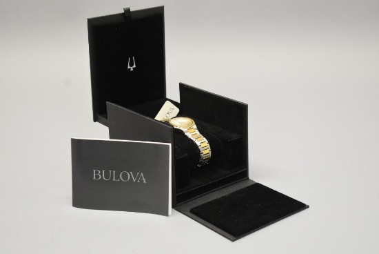 Bulova Women's Two Tone Gold Stainless Steel Watch