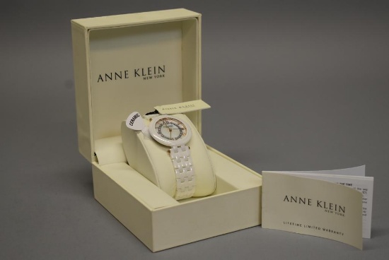Anne Klein New York Women's Swarovski Crystal Ceramic Watch
