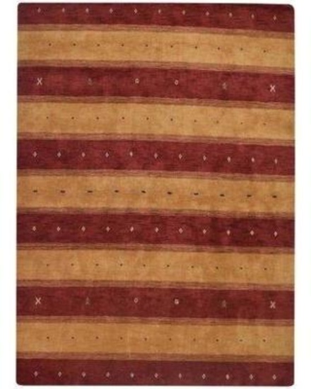 NEW St Catherine Hand Knotted Wool Red/Gold Area Rug