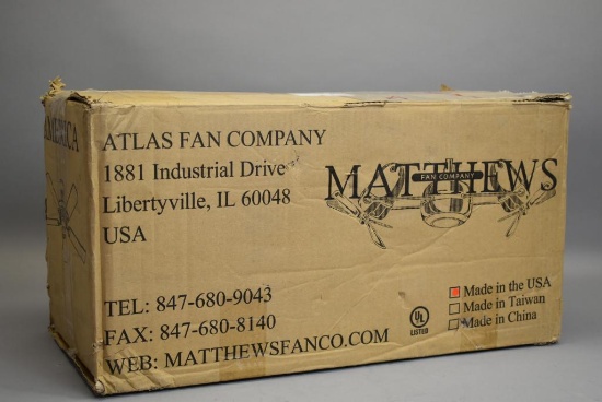 NEW Matthews Fan Company Ceiling Fan