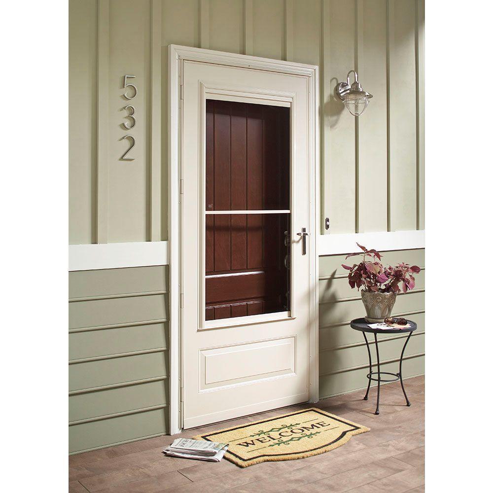 New Emco 300 Series Self Storing Storm Door With Retractable