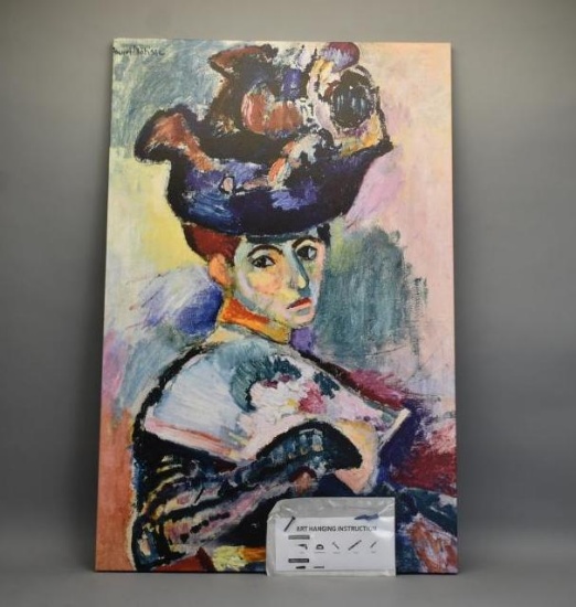 NEW iCanvasART Woman in A Hat (1905) by Henri Matisse Artwork