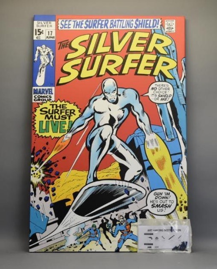 NEW iCanvasART Marvel Comic Book Silver Surfer Issue Cover 17 Canvas Print