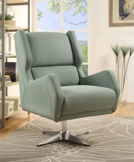 NEW Boeger Swivel Wingback Chair