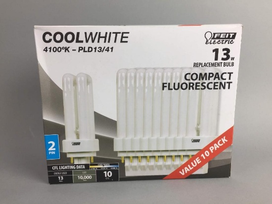 Case Of Feit Electric Cool White Flourescent Light Bulbs
