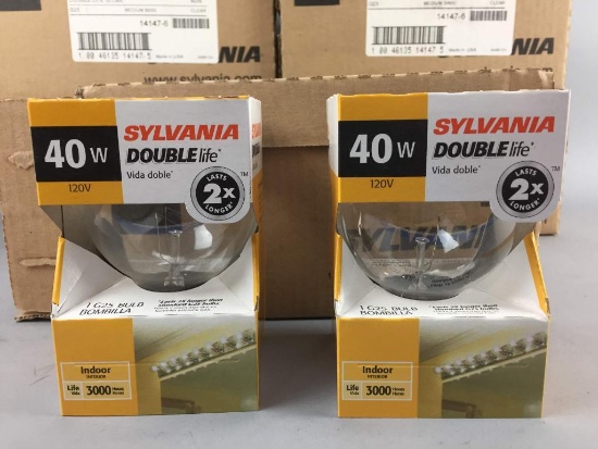 5 Cases Of Sylvania Double Life 40w Light Bulbs