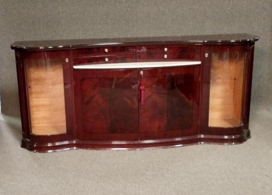Italian Lacquer Sideboard Buffet Cabinet