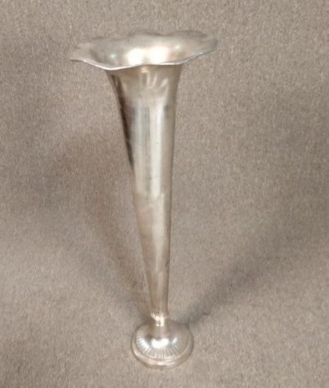 Large Silver Plated Floor Vase