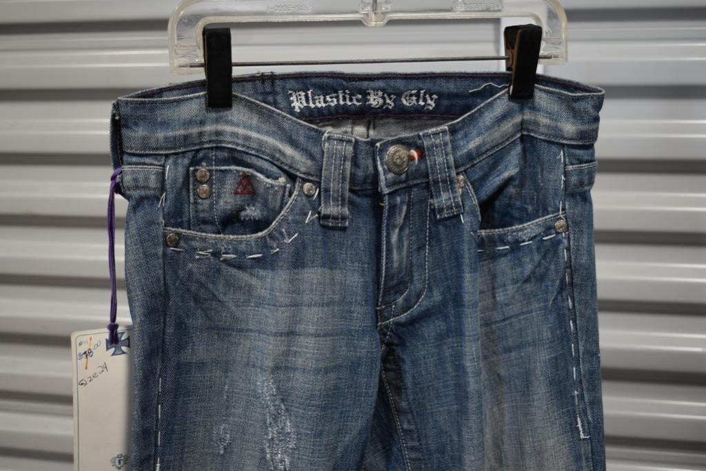 New Pair Of Plastic By GLY Womens Denim Jeans | Estate & Personal Property  Sporting Goods Outdoor Sports Equipment Water Sports Equipment | Online  Auctions | Proxibid