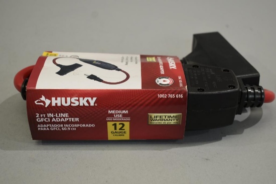 Husky 15 Amp In-Line GFCI with Power Block