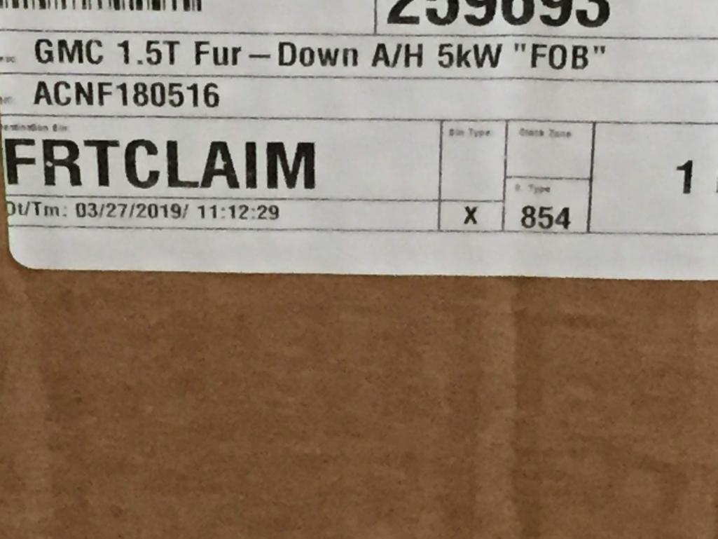 New Goodman 1 5 Ton 13 Seer Ceiling Mount Fur Down Air Handler