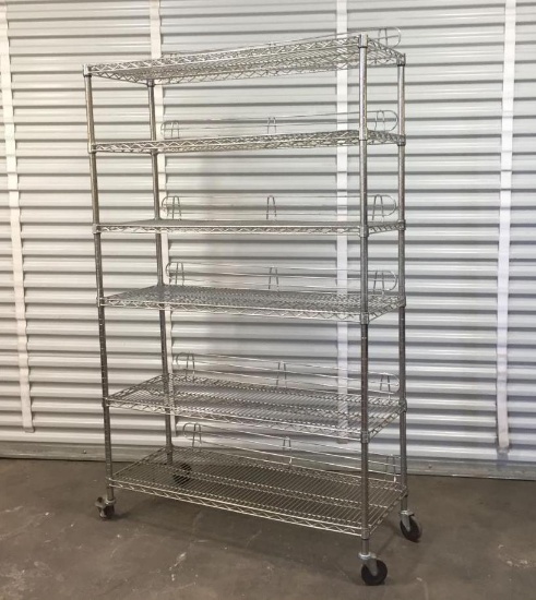 Rolling Metro Rack Wire Shelving