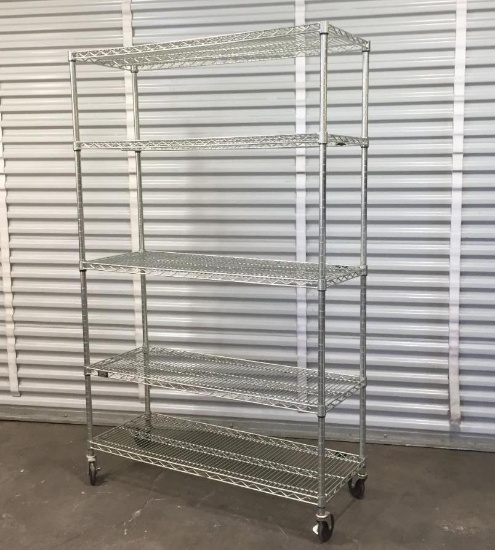 Rolling Metro Rack Wire Shelving