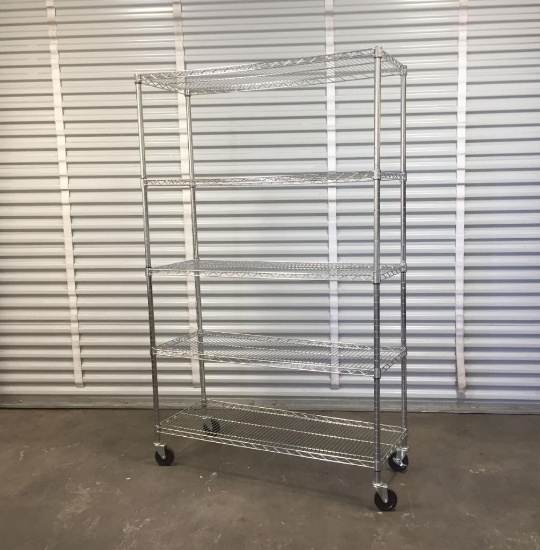 Rolling Metro Rack Wire Shelving