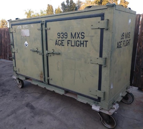 LARGE Rolling AAR Mobility Systems ISU 60.5 Aluminum Storage Containers