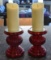 LED Candle Set With Stands