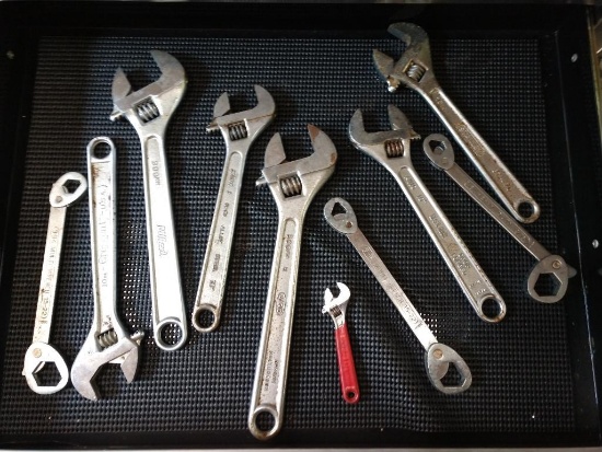 LOT Of Adjustable Wrenches