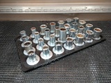 LOT Of Assorted Sockets With Magnetic Tray