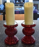 LED Candle Set With Stands