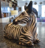 Ceramic Zebra Statue