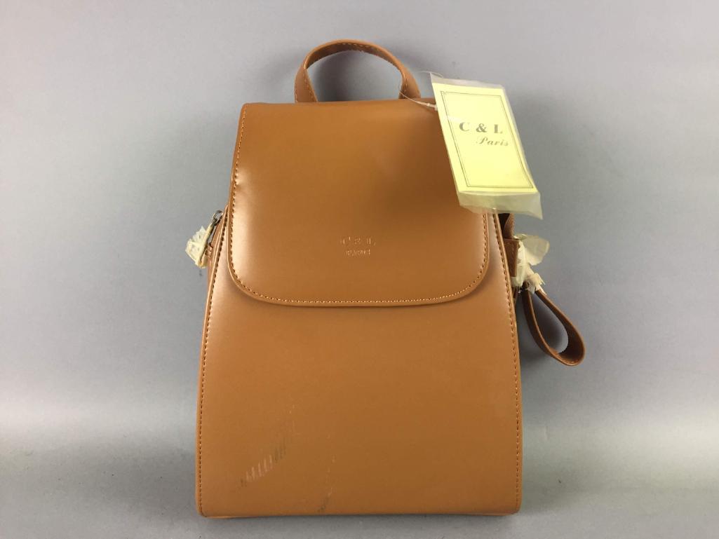 Cu0026L Paris Leather Backpack | Proxibid