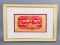 Antique Framed Curtiss Baby Ruth Candy Wrapper 1929