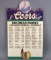 Coors Beer San Diego Padres 1990 Home Baseball Schedule Metal Sign