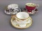 3 Vintage Tea Cup And Saucer Sets