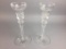 2 Cut Crystal Candle Holders