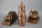 Bronze Baby Shoes Book Ends And Bottle