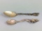 2 Vintage Sterling Silver .925 Collectors Spoons