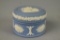 Vintage Wedgewood Blue Jasperware Lidded Trinket Box