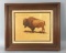 Vintage Framed Original Western Oil Painting On Board by John Jones