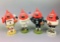4 United Blood Services Bobble Head Figurines