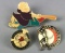 3 Vintage San Diego Padres Lapel Pins
