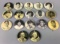 17 Vintage Baseball Pin Back Buttons