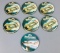 7 Vintage Miss Budweiser Thunderboat Racing Pin Back Buttons
