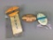3 Vintage Golf Tournament Pin Back Buttons