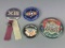 4 Super Bowl Pin Back Buttons