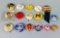 16 Assorted Vintage Pin Back Buttons