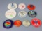 10 Assorted Vintage Pin Back Buttons